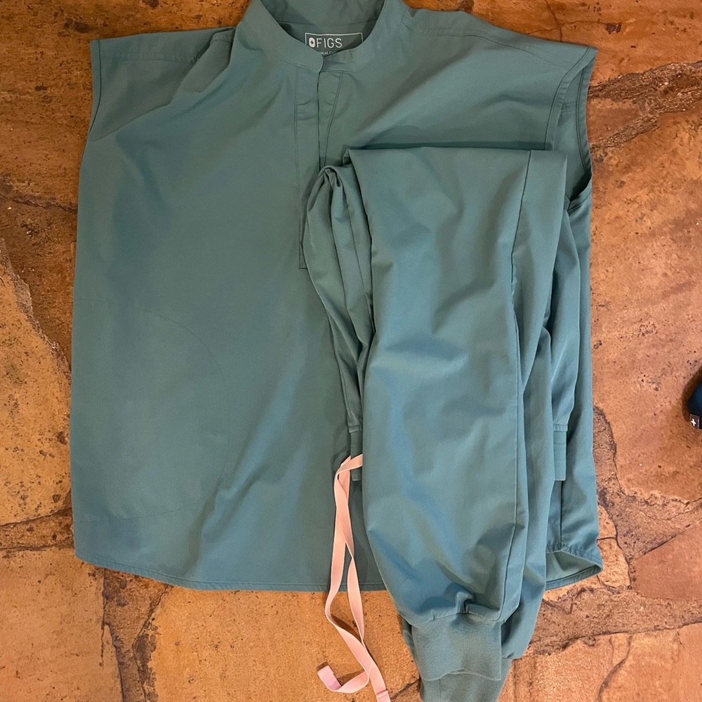 Figs Technical Collection Cactus Green FreeX lined pants
